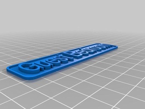 bedroom signs logos customized 3d print model - Mito3D