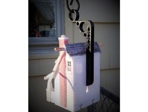 bird house hanger outdoor garden 3d print model - Mito3D