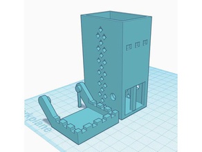 dice tower supportless 3d print model - Mito3D