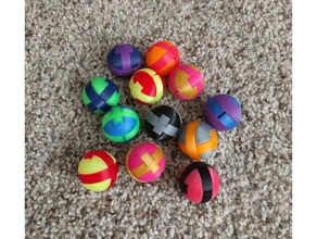 enfants puzzle sphère puzzles jouet 3d print model - Mito3D