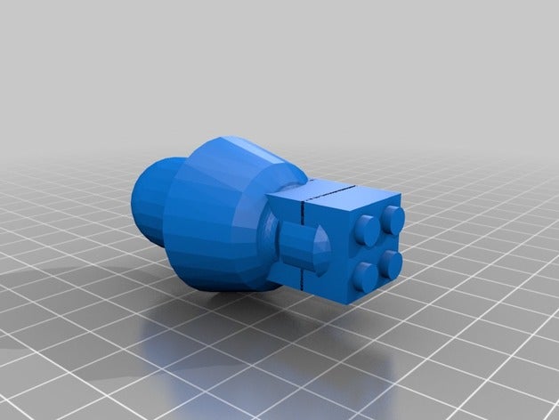 lego tank turret char 2c other 3D print model - Mito3D