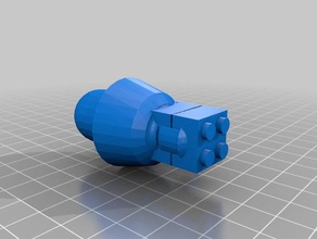 lego tank turret char 2c other 3d print model - Mito3D