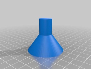vaso modo lee carga através de morrer em pó funil ferramentas 3d print model - Mito3D