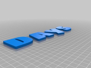 days other customized 3d print model - Mito3D