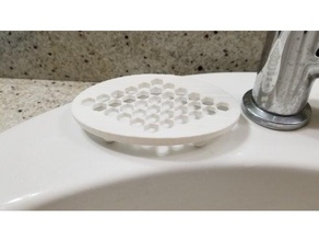hex angled soap tray bathroom hexagonal 3d print model - Mito3D