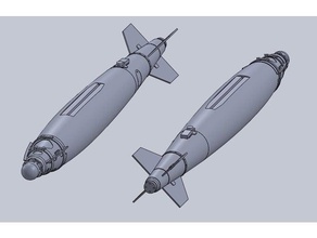110th scale gbu-38 500lb jdam rc vehicles bomb freewing military weapon 3d print model - Mito3D