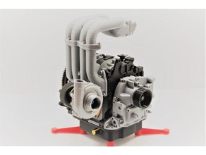 mazda rx7 wankel rotary engine 13b-rew working model mechanical toys 13b rew 3d print model - Mito3D