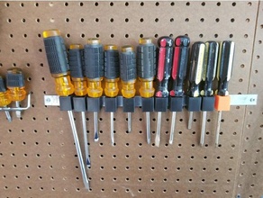 screwdriver holder tool holders boxes hanger 3d print model - Mito3D