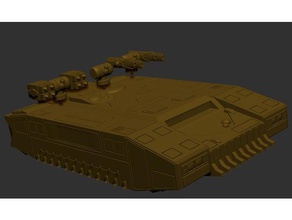 hover asker nakil birden çok kuleleri oyuncaklar oyunlar 28 mm 40k hoverkraft minyatür masa üstü tank araç wargaming warhammer 3d print model - Mito3D