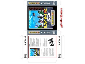 custom box template atari lynx sd cart games 3d print model - Mito3D