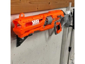 nerf accustrike de montaje en pared juguete juego accesorios soporte blaster pistola mod 3d print model - Mito3D