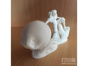 monch luffy sculptures 3d print model - Mito3D