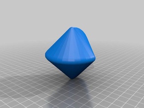 simplest sphericon math art geometry polyhedron 3d print model - Mito3D