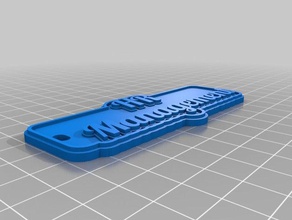 hr management keychain keychains customized 3d print model - Mito3D