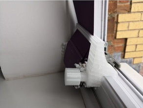 vertical cego do anti-vento braçadeira de suporte agregado familiar blinds cortinas janela as da clip 3d print model - Mito3D