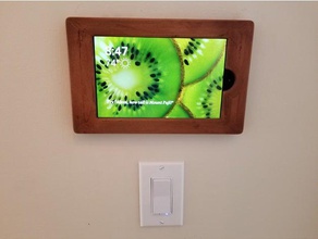 amazon fogo 8hd de montagem na parede tablet actiontiles alexa a casa automação residencial smartthings 3d print model - Mito3D