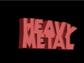 heavy metal Dergisi logosu diğer ağır logo 3d print model - Mito3D