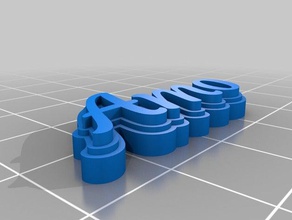 amo la zucchina i portachiavi personalizzato 3d print model - Mito3D