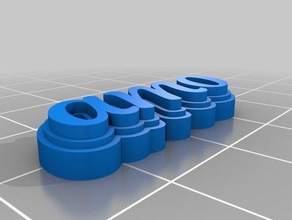 amo el calabacín llaveros personalizado 3d print model - Mito3D