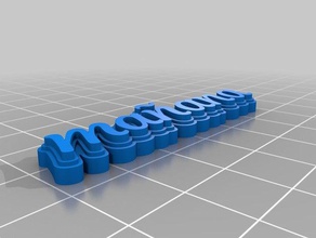 ma&ntildeana courgette keychains customized 3d print model - Mito3D