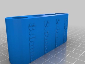 hex driver holder tool holders boxes 3d print model - Mito3D