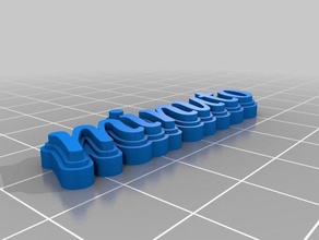 minuto de abobrinha chaveiros personalizado 3d print model - Mito3D