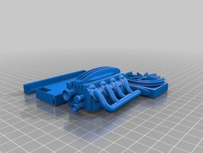 servo tray engine cover wpl c1424 3d printing 3d print model - Mito3D