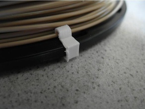 parametric filament clip 3d printer accessories printing banal customizable customizer guide holder spool 3d print model - Mito3D