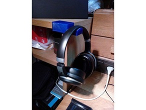 headphone hook corner side organization 3d print model - Mito3D