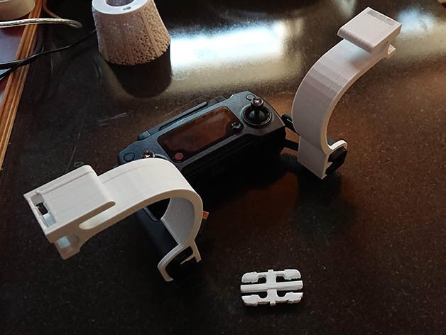 dji mavic ipad bracket combo strap snaps gadgets 3D print model - Mito3D
