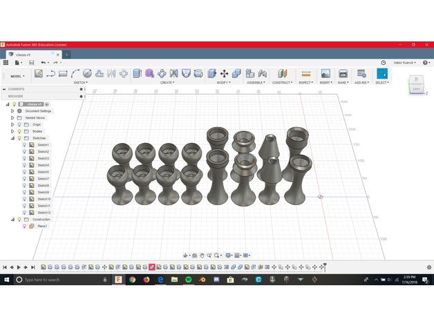 el ajedrez los juguetes juegos bourd juego de verificación somthing 3D print model - Mito3D