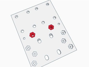 tuercas m4 titulares de e3d v6 bowden modular transporte v4 la impresora partes 3d print model - Mito3D