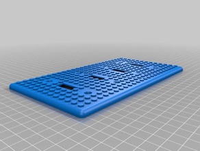 4 Knebel-combo wall switch plate +- lego - Ersatz Teile angepasst 3d print model - Mito3D