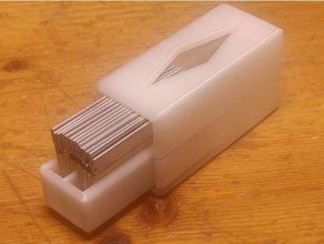 single edge razor box organization holder 3d print model - Mito3D