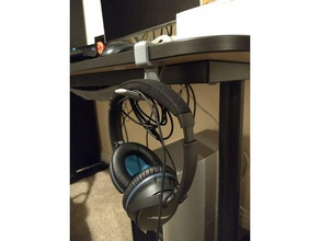 headphone hanger 17mm organization 3d print model - Mito3D