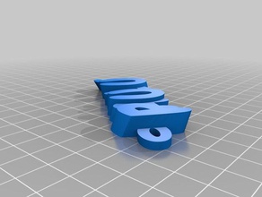 paulus iamburnys v2text name keyring keyfob Schlüsselanhänger angepasst 3d print model - Mito3D