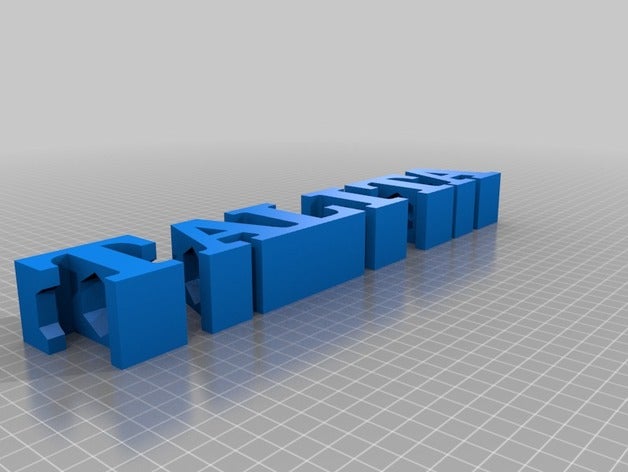 talita lapis sinais logotipos personalizado 3D print model - Mito3D