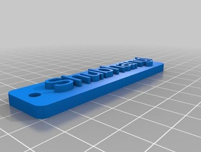shu keyfob signs logos customized 3d print model - Mito3D