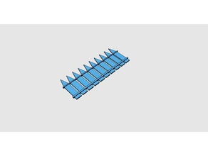 temel çit model mobilya peri Bahçesi mini minyatür Minyatürler 3d print model - Mito3D