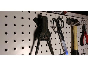 stripper de arame peg placa montagem as ferramentas cortadores pegboard alicate strippers 3d print model - Mito3D