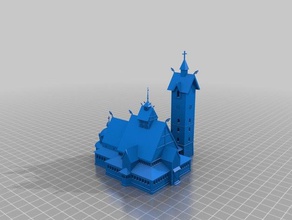 iglesia vang 3d drucken 3d print model - Mito3D