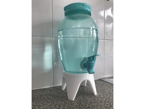 hogar bricolaje dispensador de agua apoyo cocina comedor bol beber 3d print model - Mito3D