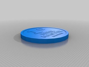 beer master food & drink coin first 3d print model - Mito3D