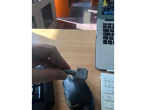 pil ve 2 conector elektronik apple cargador şarj cihazı bağlayıcı macbook 3d print model - Mito3D