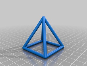 meine angepasste parametrische hohle Gitter-Pyramide 3d drucken tests 3d print model - Mito3D