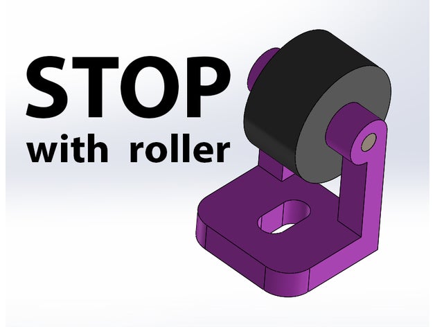 arrêter le rouleau 3d de l'imprimante pièces pince à rouleaux 3D print model - Mito3D