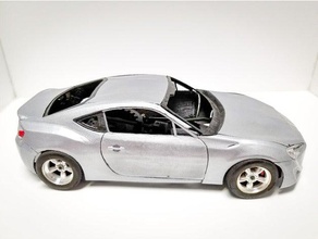 toyota gt86frsbrz 110 scale vehicles 110scale model rc car scion frs subaru brz 3d print model - Mito3D