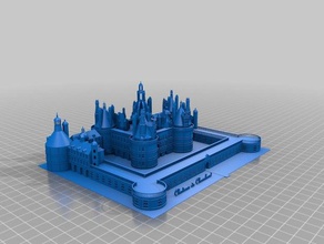 chateau de chambord 3d impressão 3d print model - Mito3D