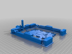 plaza sant narcis girona 3d impressão 3d print model - Mito3D