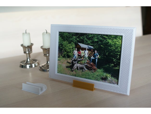 picture frame 10x15cm decor pictureframe stand 3D print model - Mito3D